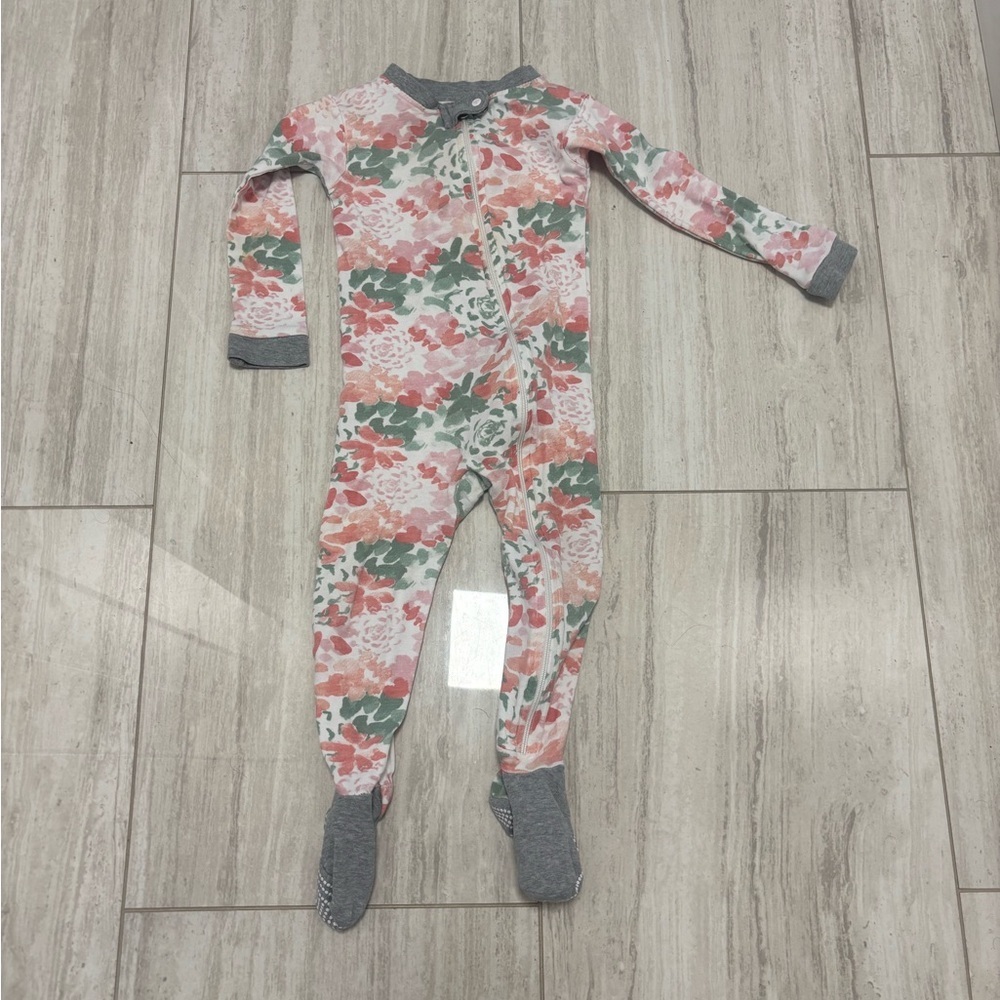 Burt's Bees Baby Tossed Succulent Footed Coverall Organic Cotton One Piece 24M
